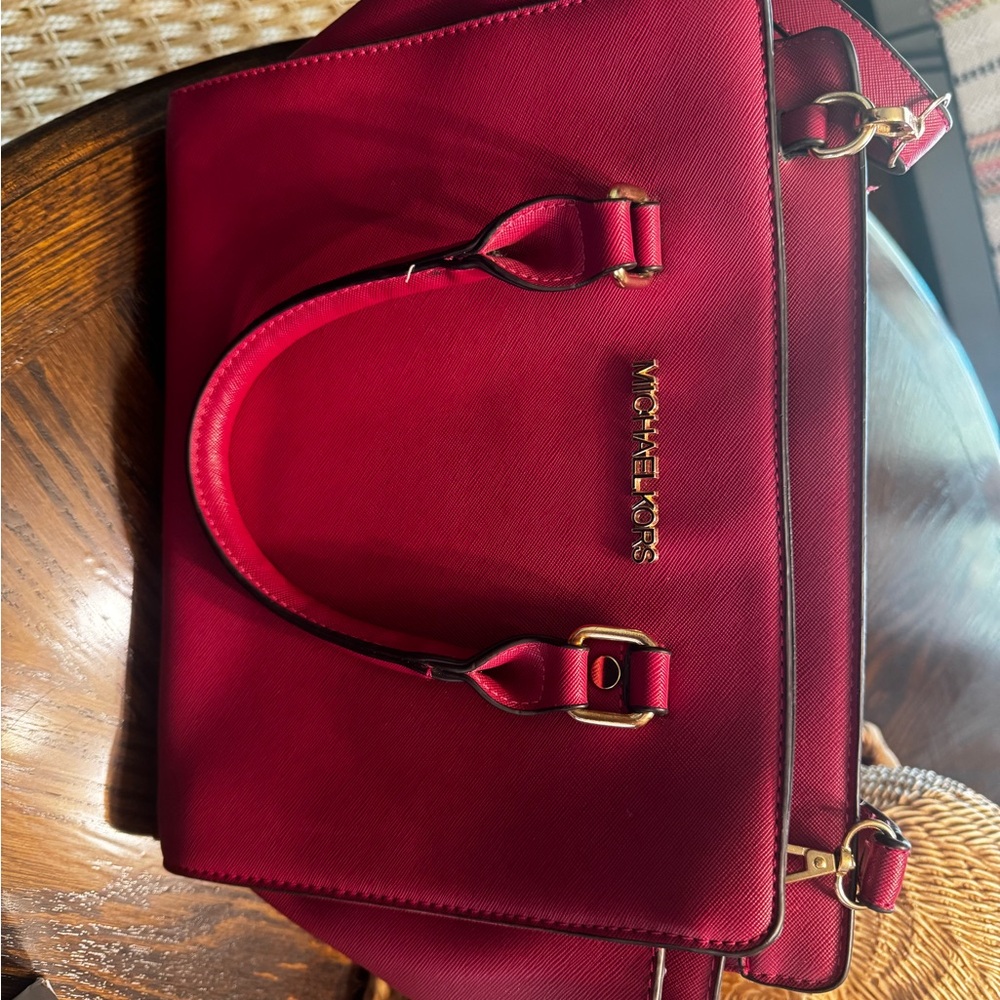 Michael Kors Berry Red Satchel